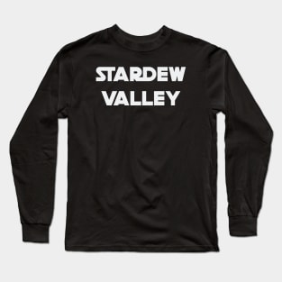 Stardew Valley S t a rwars inspired logo Long Sleeve T-Shirt